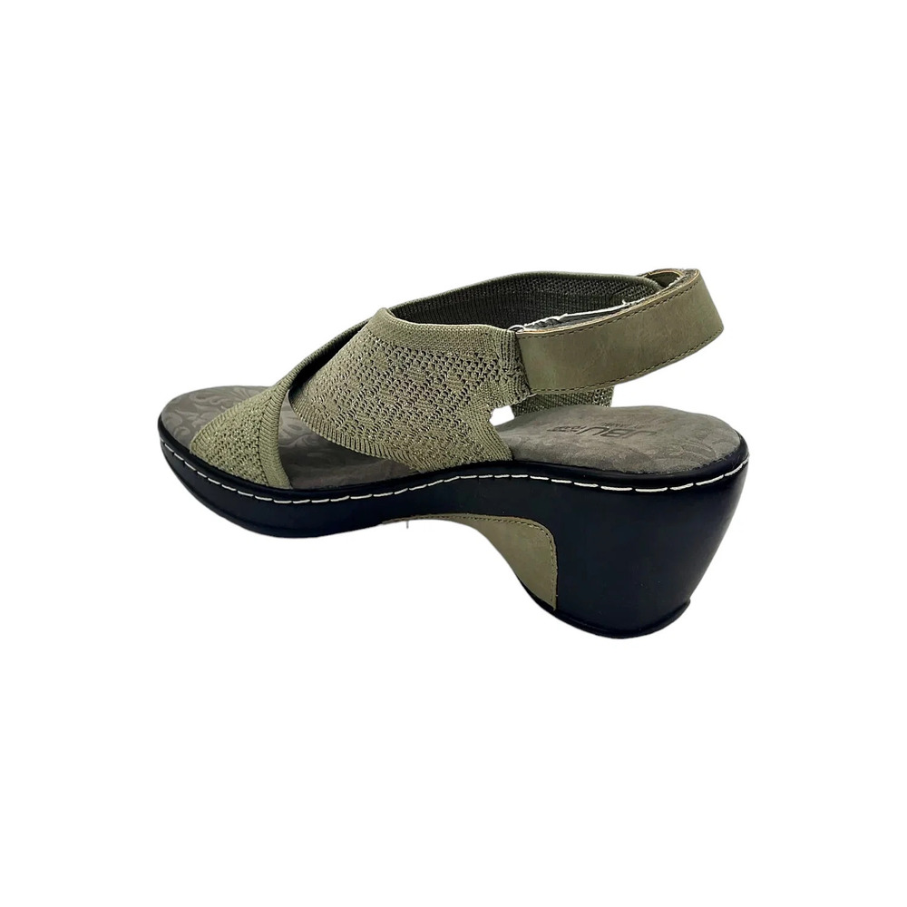 JBU by Jambu Women's Alyssa Shimmer Knit Wedge Heel Sandal Sage - Medium - Picture 3 of 3